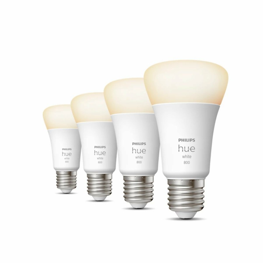 Intelligent belysning Philips Hue | A60 - E27 Paerer - 800 - 4-Pak