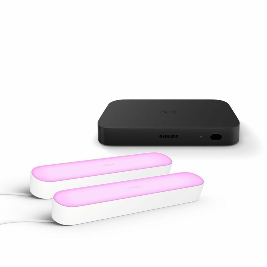 Intelligent belysning Philips Hue | Bundle: Sync Box + 2 Play Light Bars