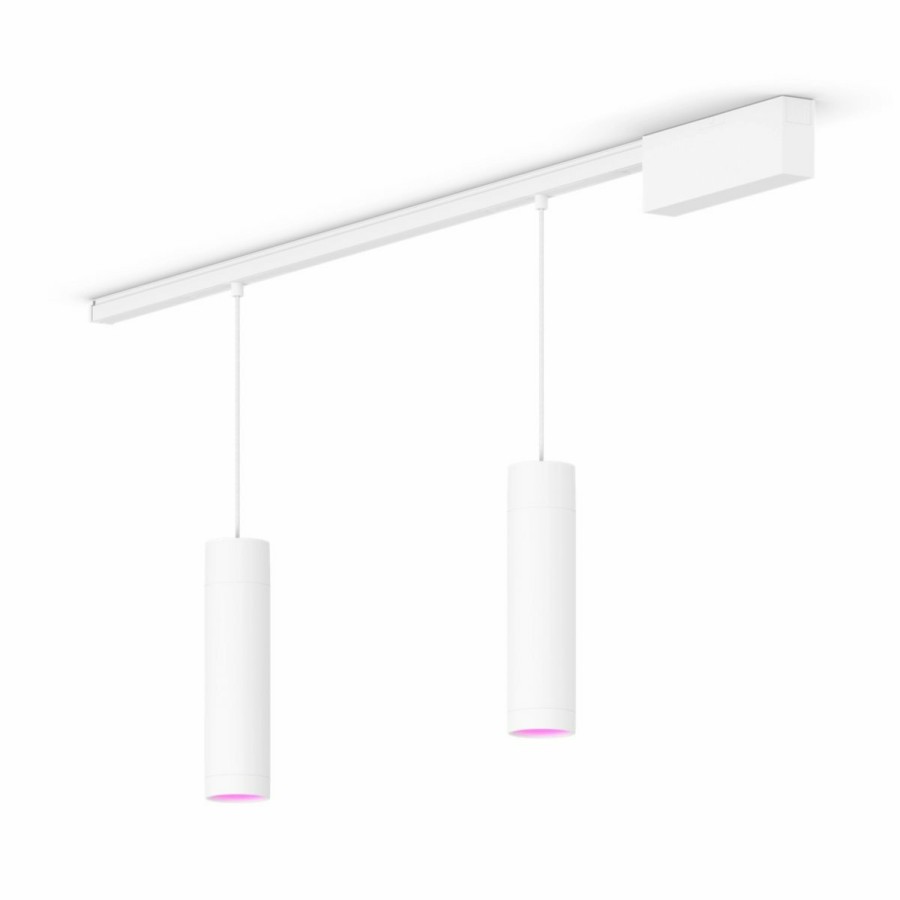 Intelligent belysning Philips Hue | Perifo Lige Basesaet Til Loftsmontering (2 Pendellamper)