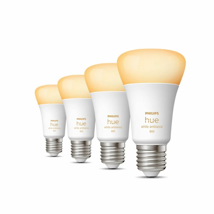 Intelligent belysning Philips Hue | A60 - E27 Paerer - 800 - 4-Pak