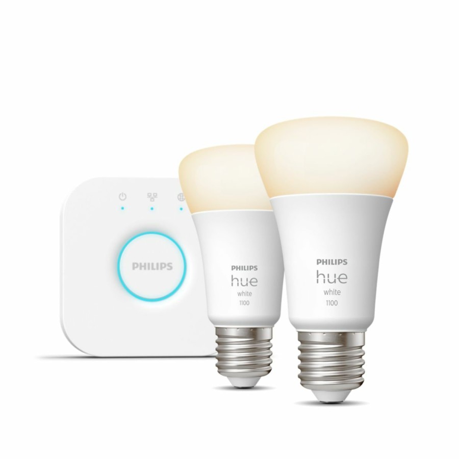 Intelligent belysning Philips Hue | Startsaet: 2 X E27 Paerer (1100Lm)