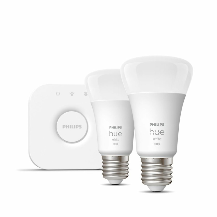 Intelligent belysning Philips Hue | Startsaet: 2 X E27 Paerer (1100Lm)