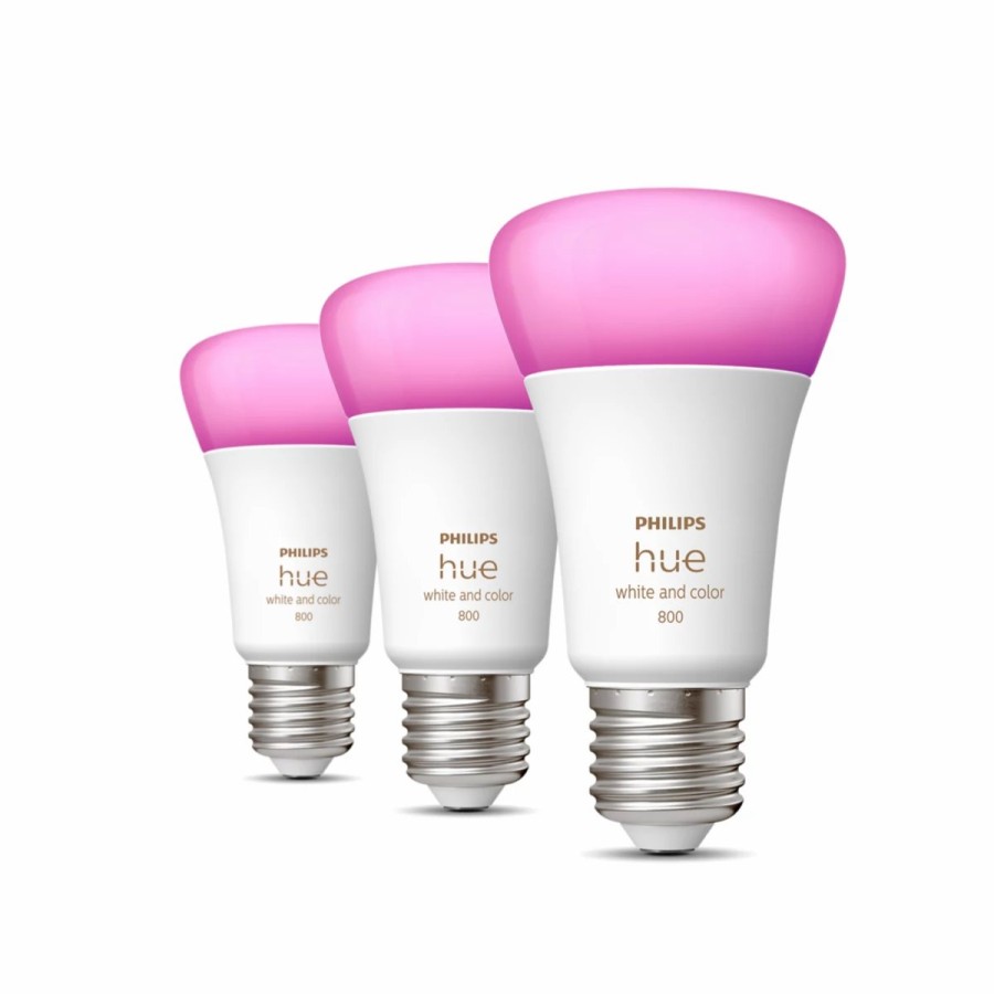 Intelligent belysning Philips Hue | A60 - E27 Paerer - 800 - 3-Pak