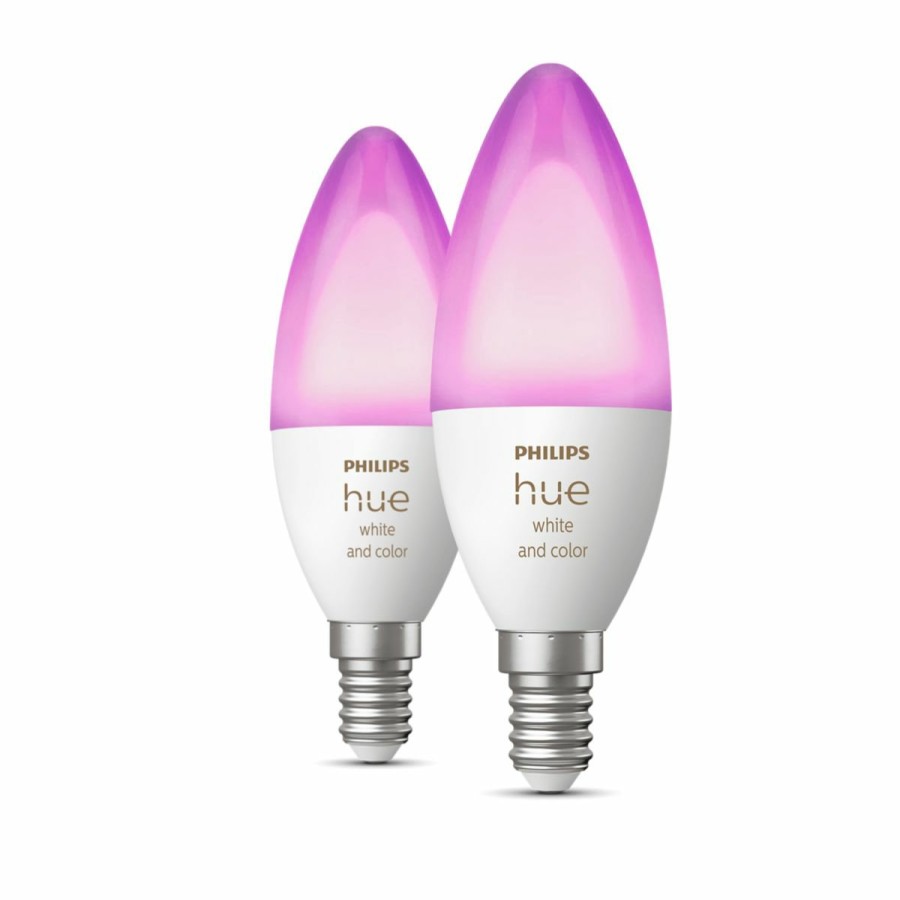 Intelligent belysning Philips Hue | Kerte - E14 Paerer - 2-Pak