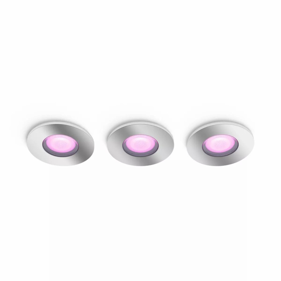 Intelligent belysning Philips Hue | Xamento Indbygningsspots, 3-Pak