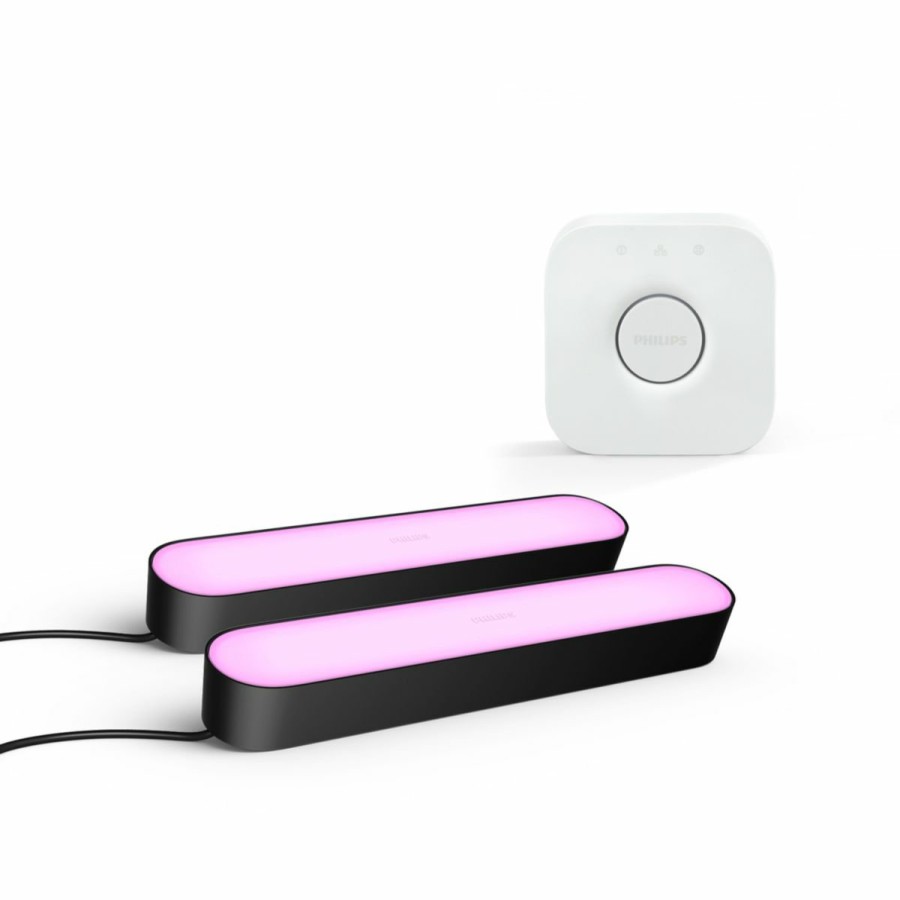 Intelligent belysning Philips Hue | Bundle: 2 Play Light Bars + Hue Bridge