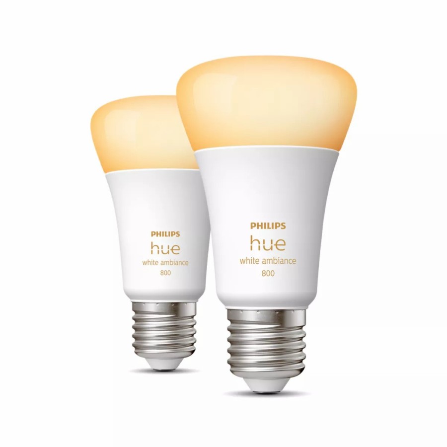 Intelligent belysning Philips Hue | A60 - E27 Paerer - 800 - 2-Pak