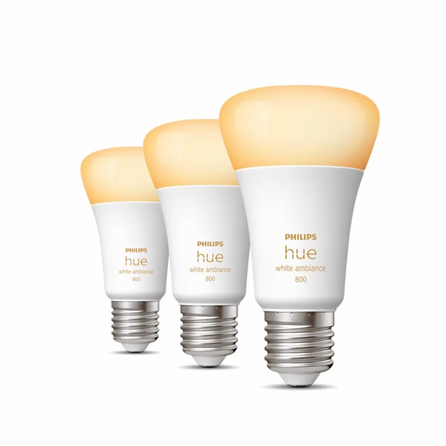 Intelligent belysning Philips Hue | A60 - E27 Paerer - 800 - 3-Pak